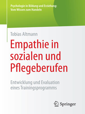 cover image of Empathie in sozialen und Pflegeberufen